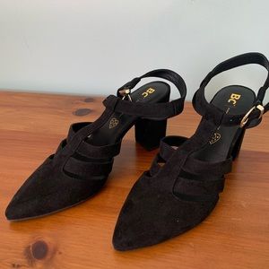 BC Footwear Vegan Suede Heels // size 11